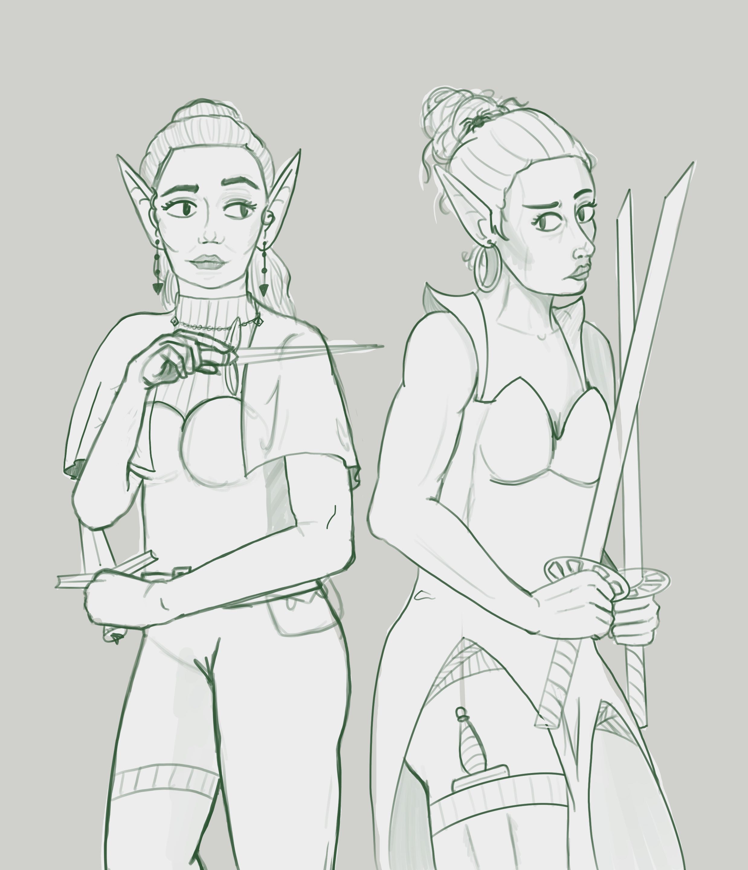 Two drow 