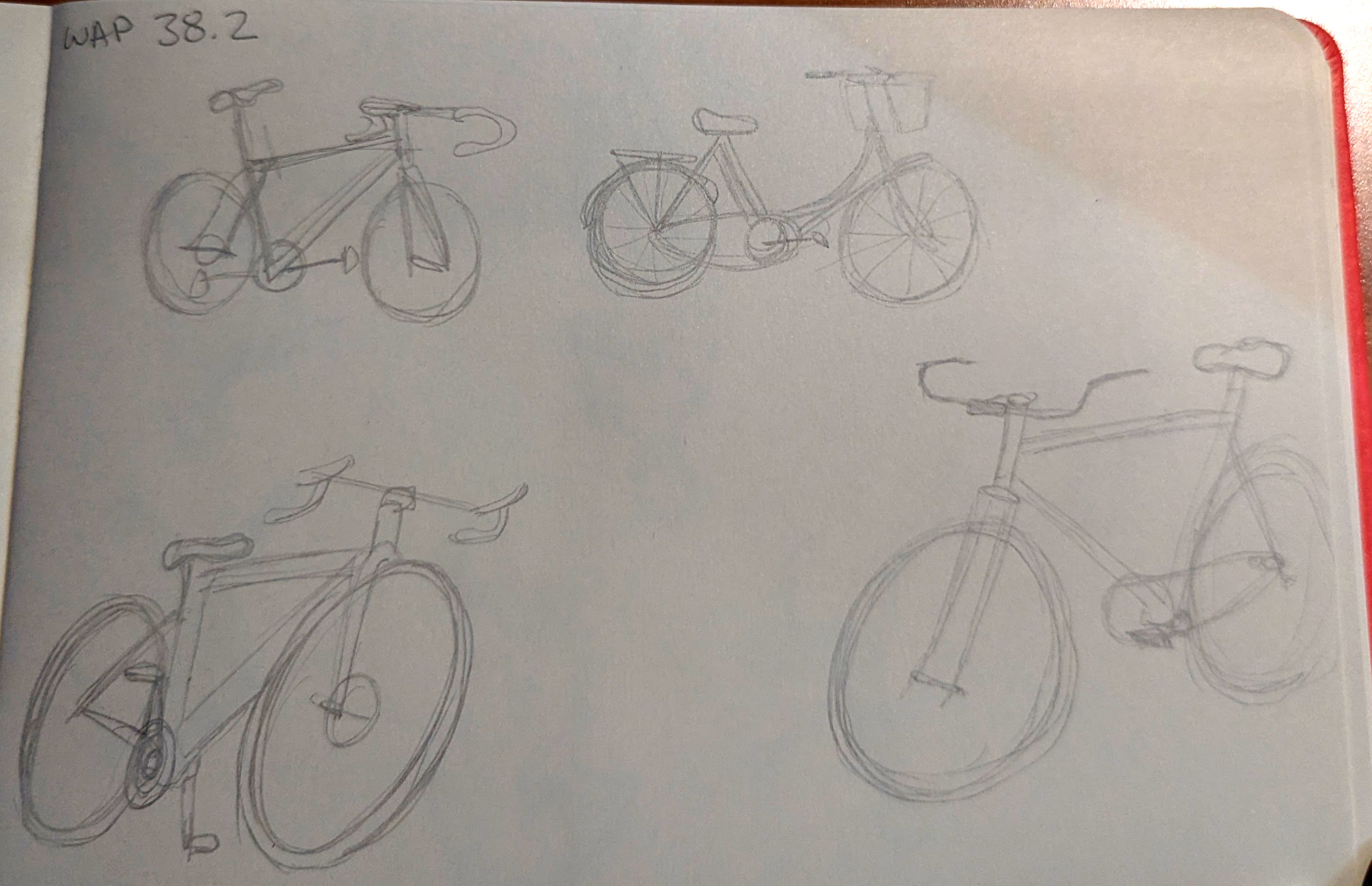 Quick hand sketches using references